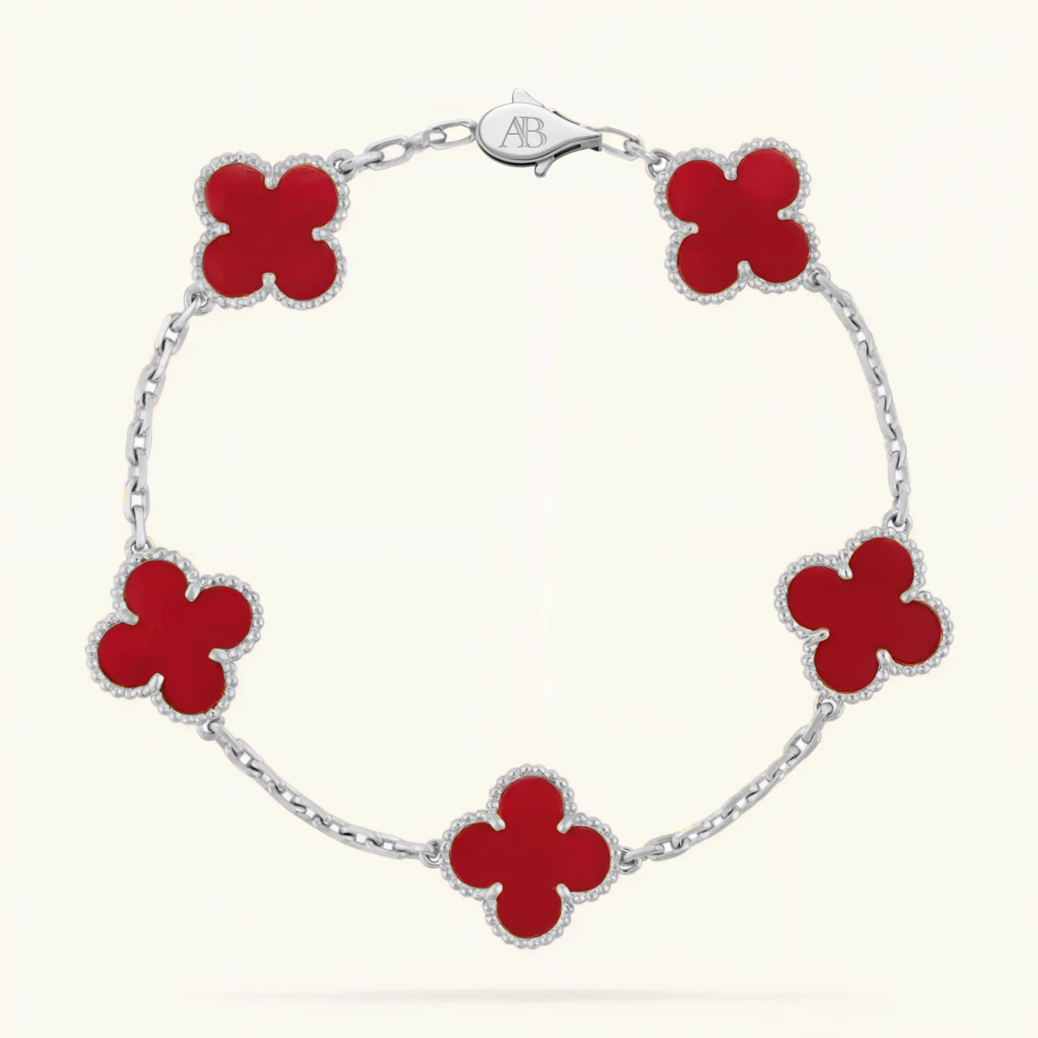 Clover Bracelet Red